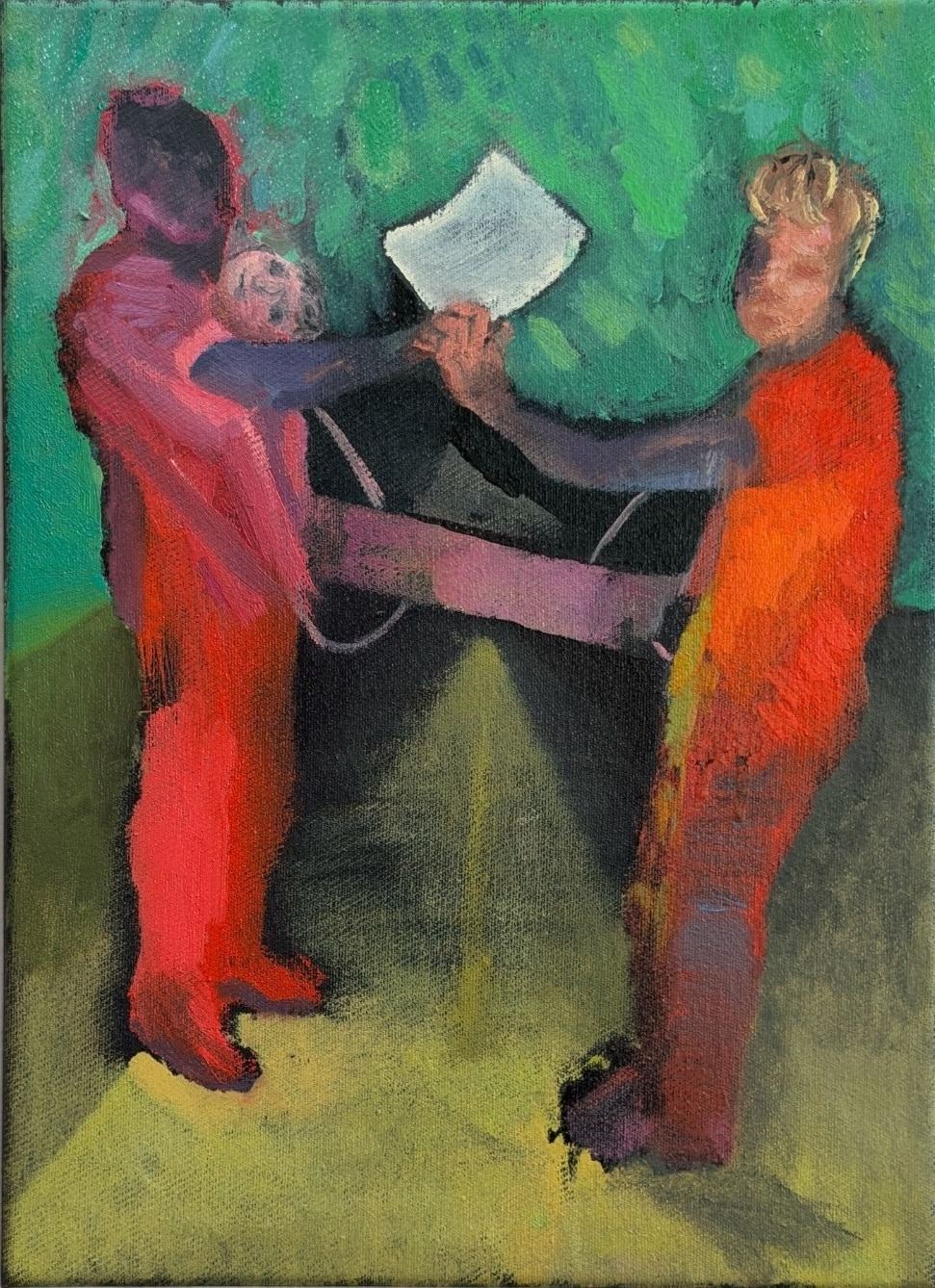 Zinjar, Sfumato — Oil on canvas by Eyad Sbeigh, 2026