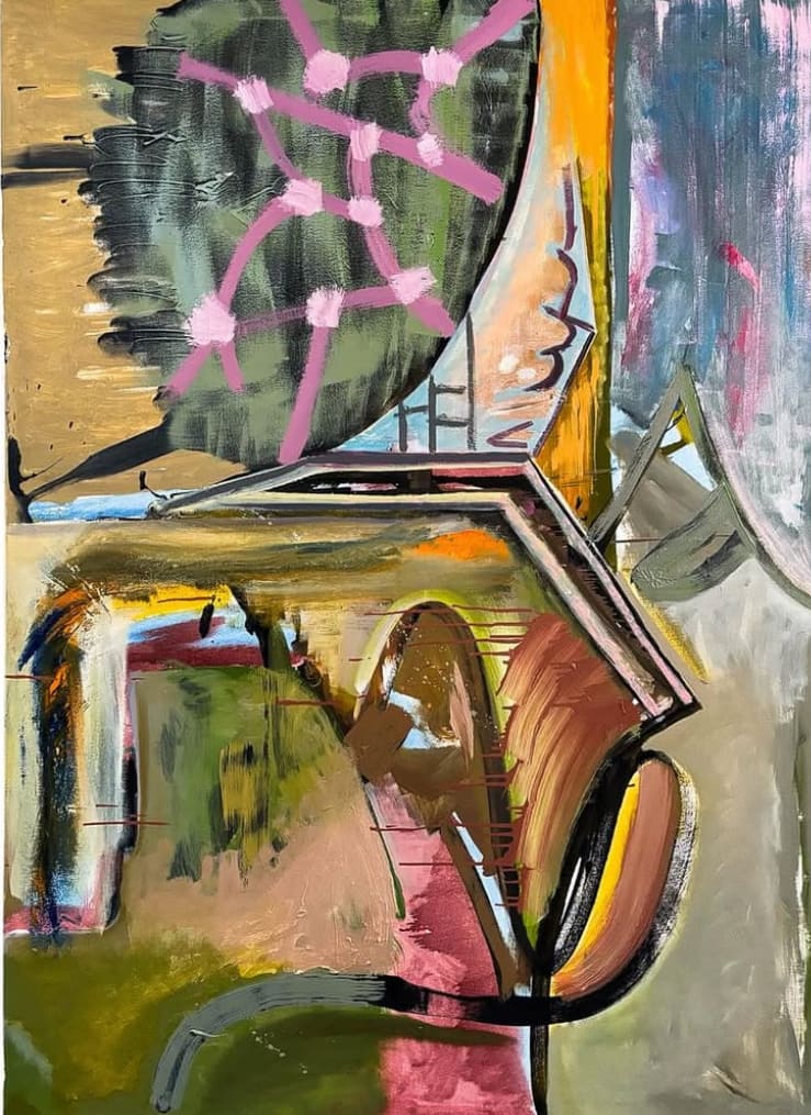 Streiflicht — Oil on canvas by Eyad Sbeigh, 2023