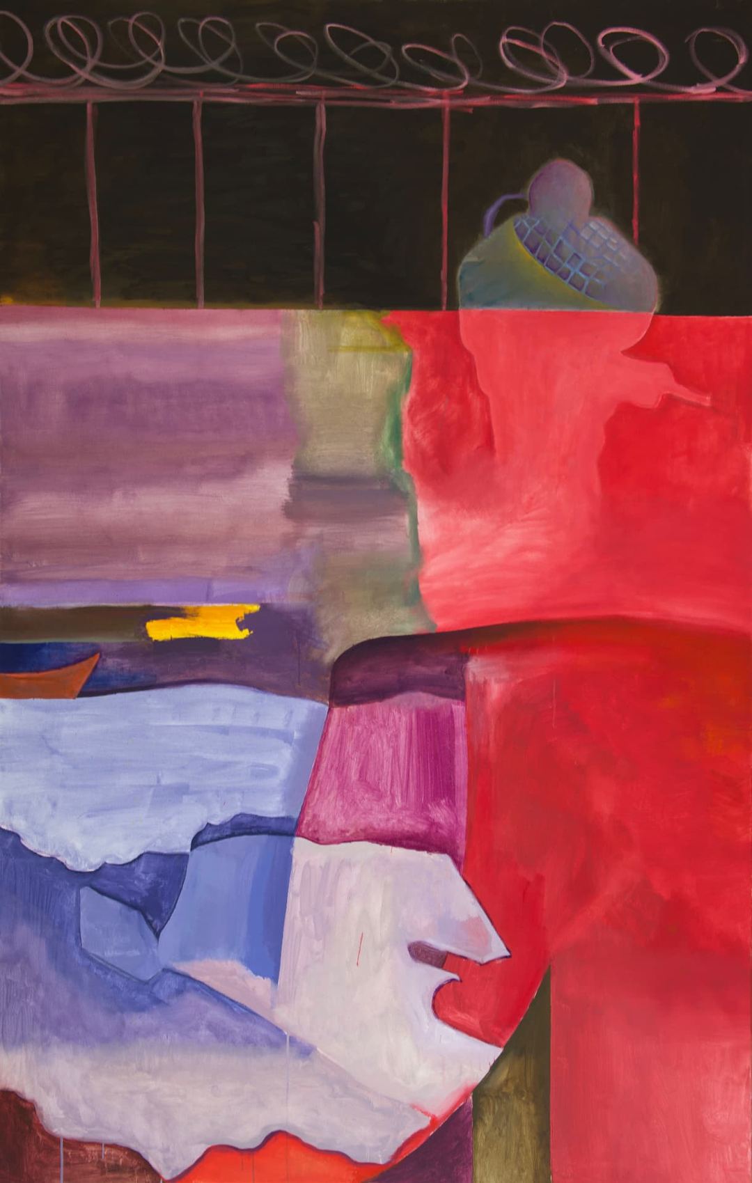 Kobalt, Rakel — Oil on canvas by Eyad Sbeigh, 2026