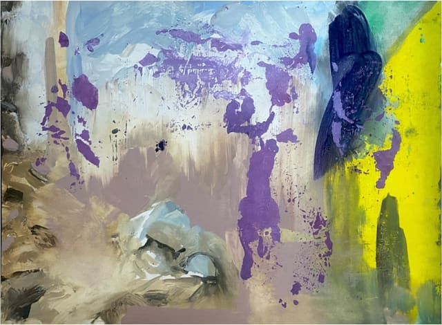 Dämmerlicht — Oil on canvas by Eyad Sbeigh, 2023