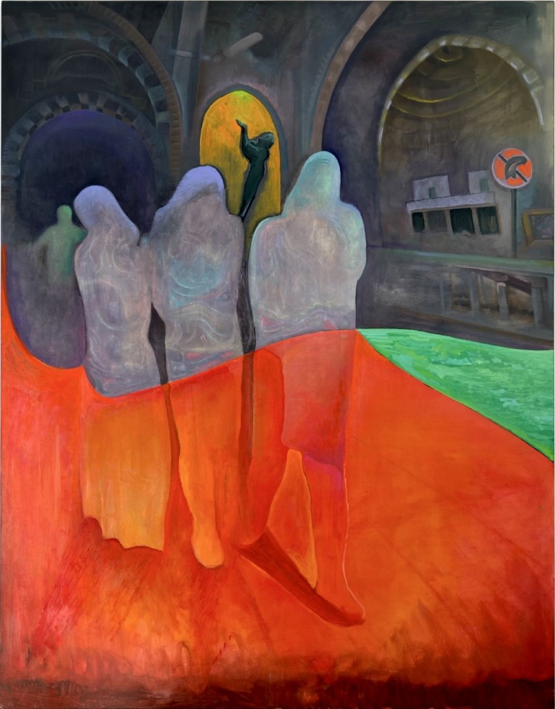 Ghasaq, Gewölbe — Oil on canvas by Eyad Sbeigh, 2026
